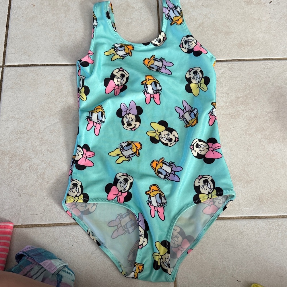 Disney H&M girls swimsuits size 6x 7